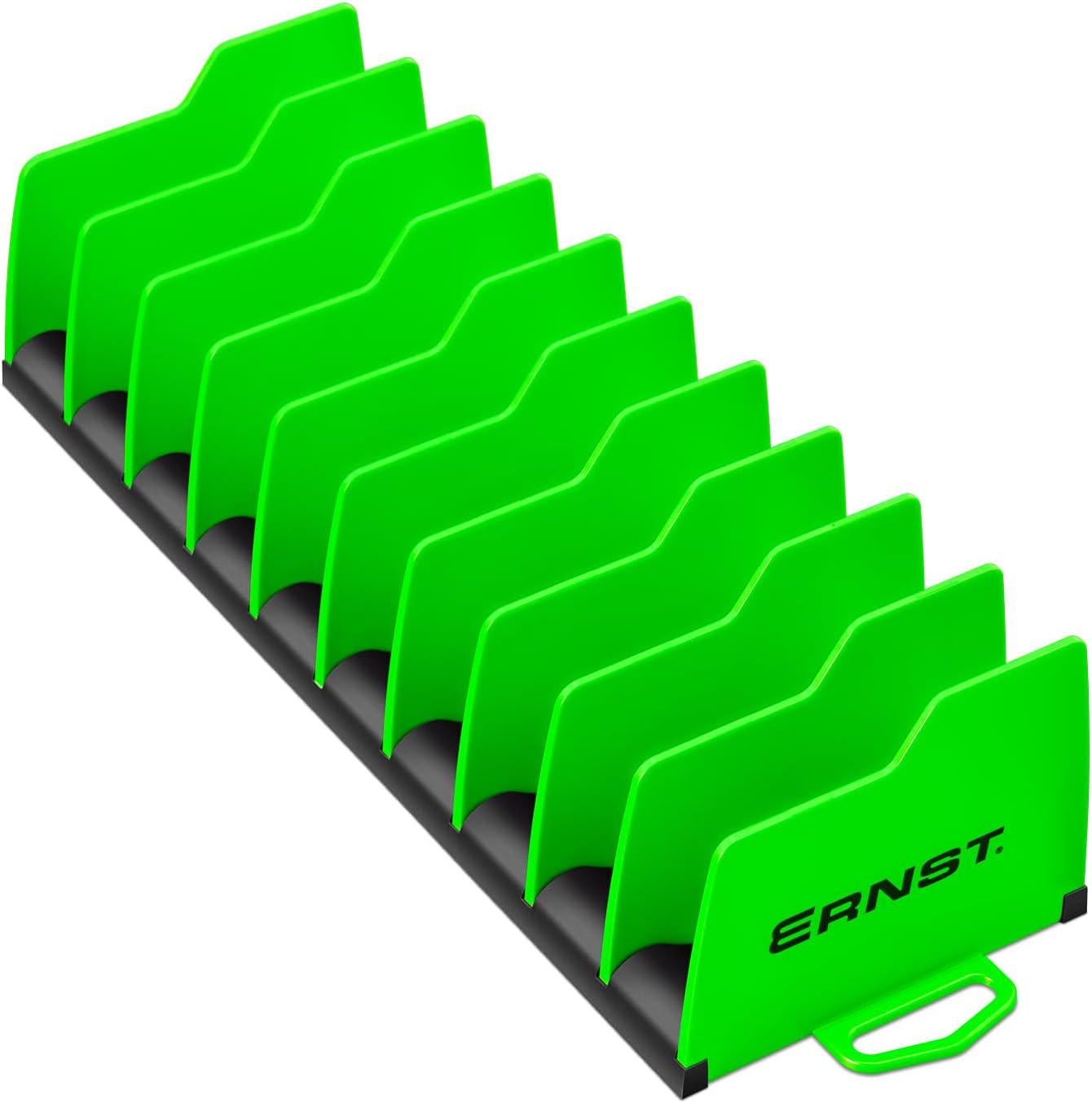 Ernst Manufacturing Plier Pro Premium No-Slip Plier Organizer: Toolbox Organization Solution in Vibrant Green for Pliers, Cutters, Slip Joint Pliers - Made in USA