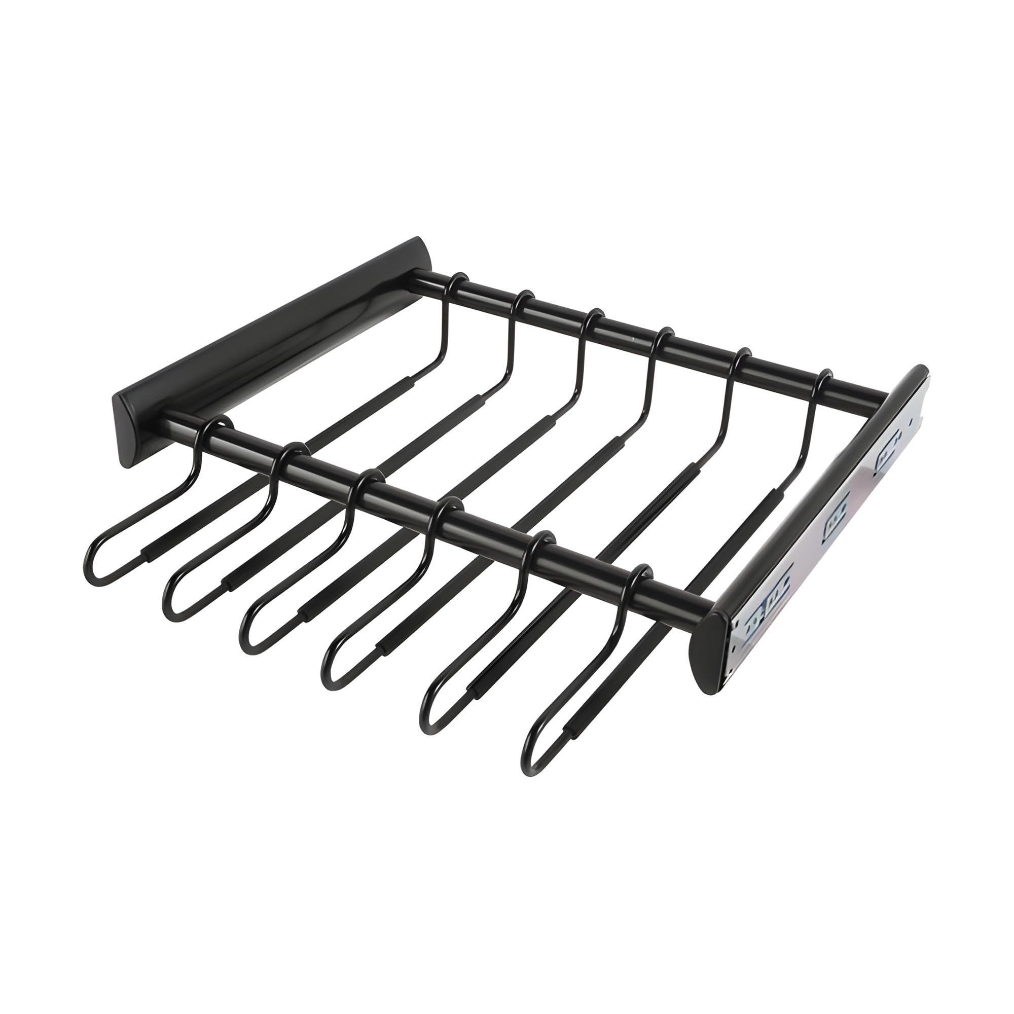 Brixwell QIKT-003 Hanger Pants Rack Pull Out Black Finish