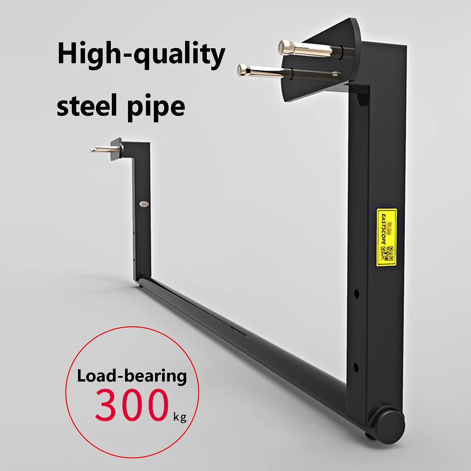 Home Beam Fitness Barra Orizzontale, Barra per Trazioni a Parete, Attrezzatura per Allenamento della Forza Muscolare di Braccia e Torace, Carico Sicuro 300kg(119cm)