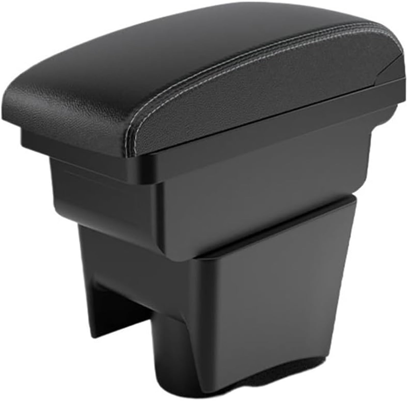 Drezzo Arm Rest Cover for Car For POLO Mk5 6R 2012-2018 Armrest Car Box Center Storage Centre Console Accessories(A3 White line no)
