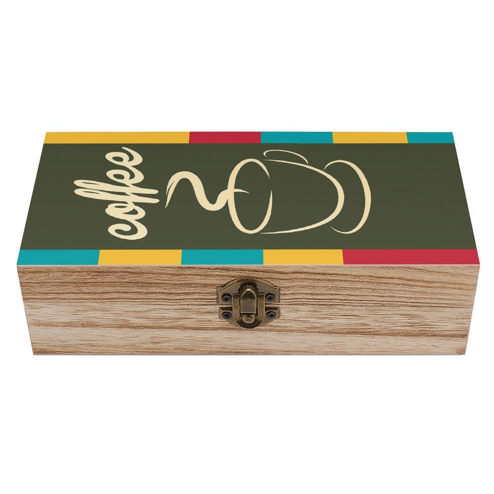HLBSDM Vintage Coffee Wooden Storage Vintage Keepsake Decorative Boxs