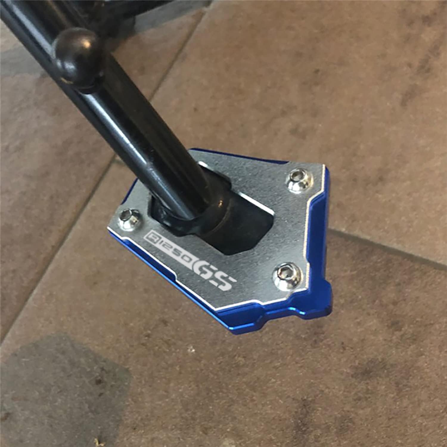 Piastra Estensione Cavalletto Moto ZESIDIMO - Per BMW R1250GS/R1200GS, Alluminio CNC, Nero