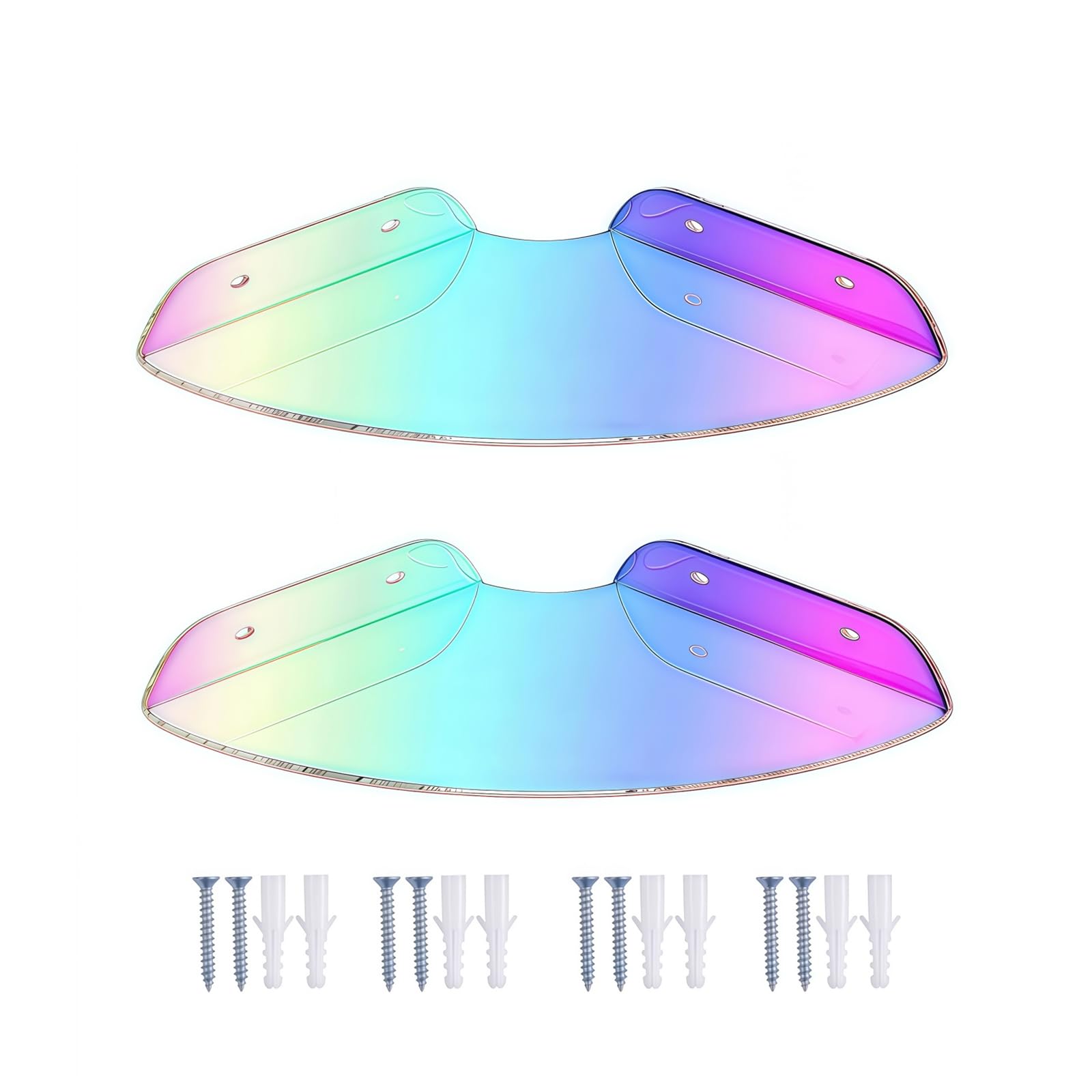 Kalttoy Of 2 High Strength Clear Acrylic Brackets for Secure Speakers and Camera Wall Mounting Sturdy Build Compact Bracket