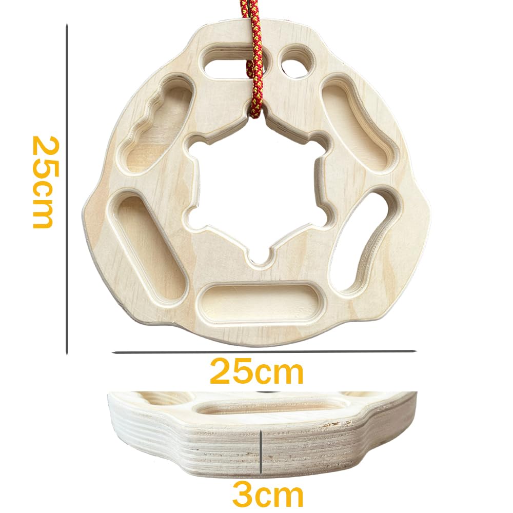 MonkeyTail Hangboard - Tavola Da Arrampicata Portatile Con Fori Per Dita | Allenamento Trazioni E Presa - Foto 6