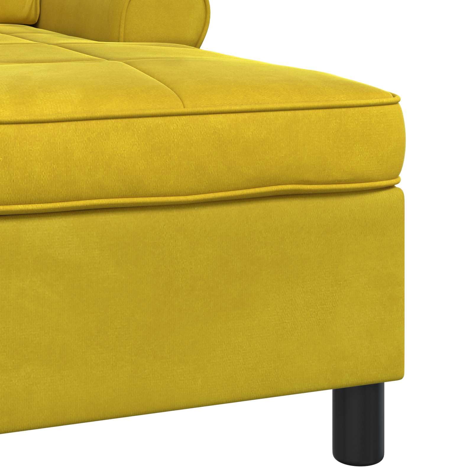 vidaXL Sillón reclinable Amarillo 91 x 157 x 91 cm Terciopelo