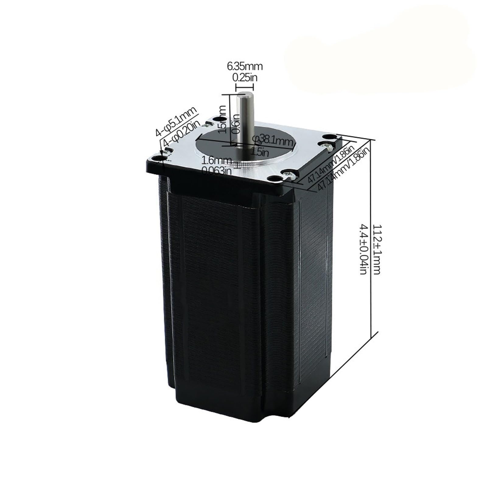 Amazon.co.jp: CYFANG 1個 57mm ステッピングモーター 2相 4線式 Nema