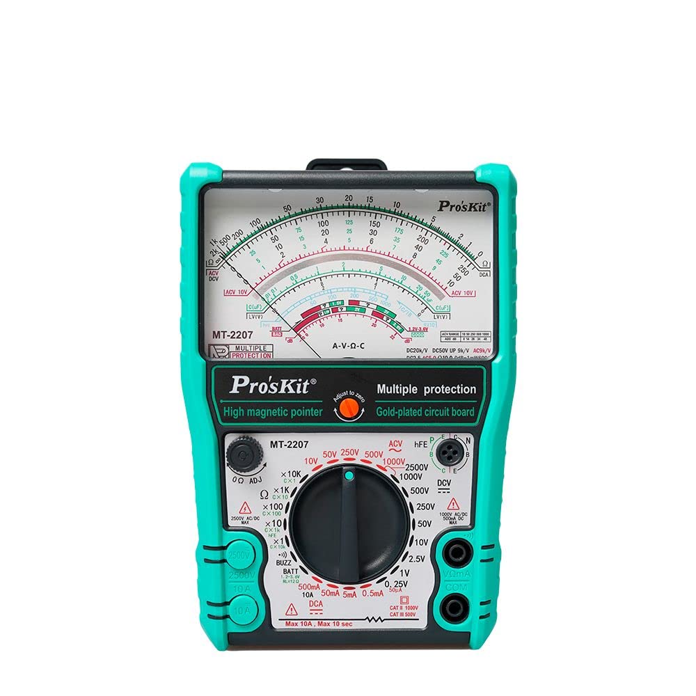MT-2207-C Analog Multimeter - Protective Function, Quality Meter for Accurate Electrical Measurements