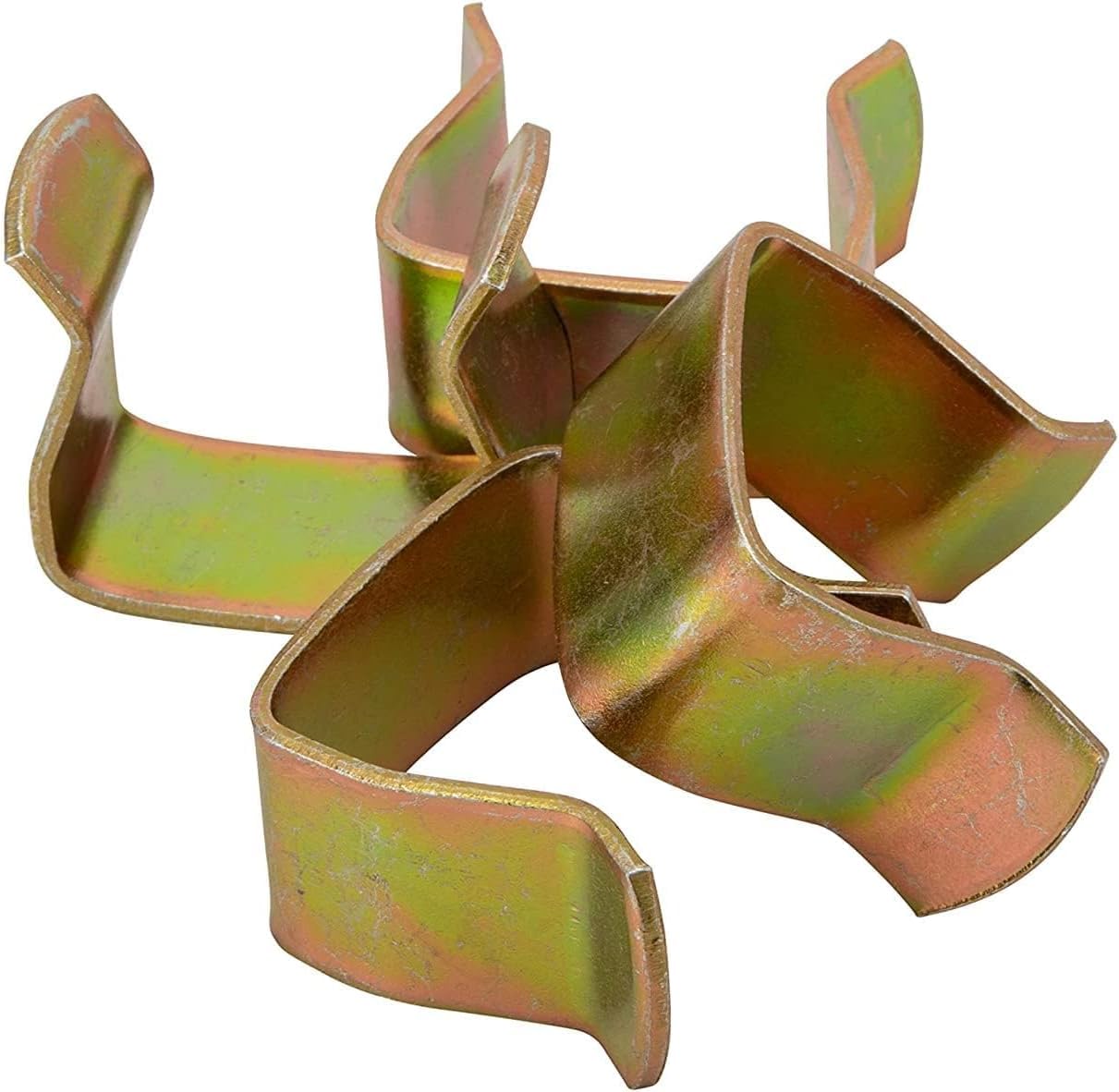 MANCHESTER BEDS & UPHOLSTERY Metal U Clips For Divan Bed Bases Ottoman Bed Bases - Steel U Clips (Metal U Clips, 6 Clips)
