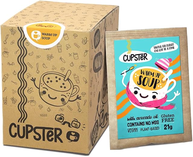 Mill & Folks Cupster Instant Warm Up Soup 10pack (10x21g) | Vegan & Gluten-free