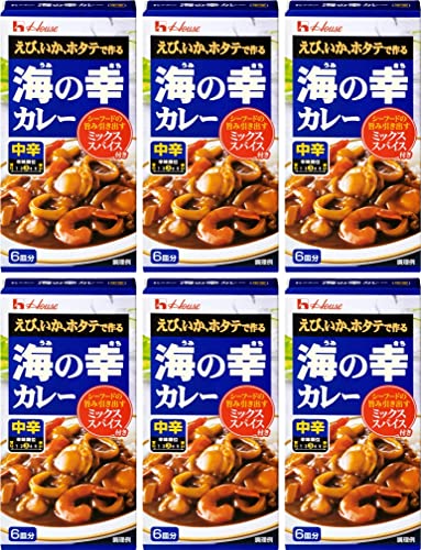 120g 海の幸カレー 中辛(6個セット）おまけ付き おかず シーフードのサムネイル
