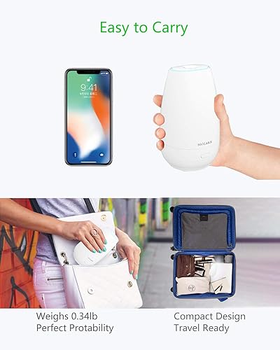 Miniatura 3 de SOICARE Difusor de coche (2 generación), pequeño difusor de aceite esencial portátil para automóvil con cable USB integrado, mini difusor