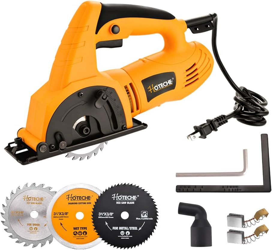 ( similar to stock photo, see pictures) incomplete , mini circular saw 5a multifunctional portable saw , tile cutting