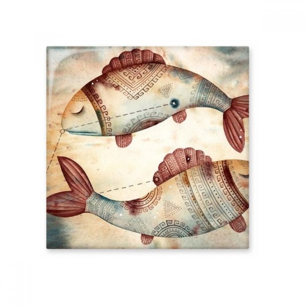 Carrelage de salle de bain Poissons zodiaque en céramique pour mur