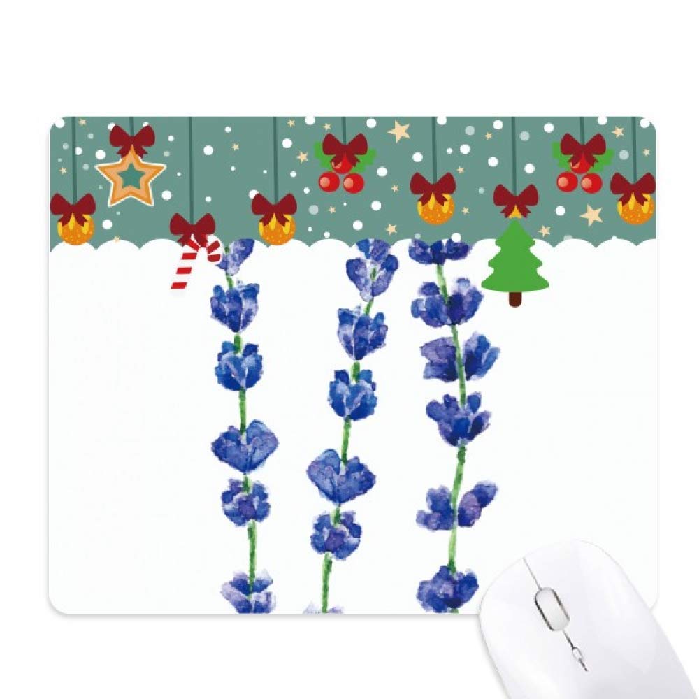 Tapis de souris en caoutchouc lavande bleue grand format antidérapant