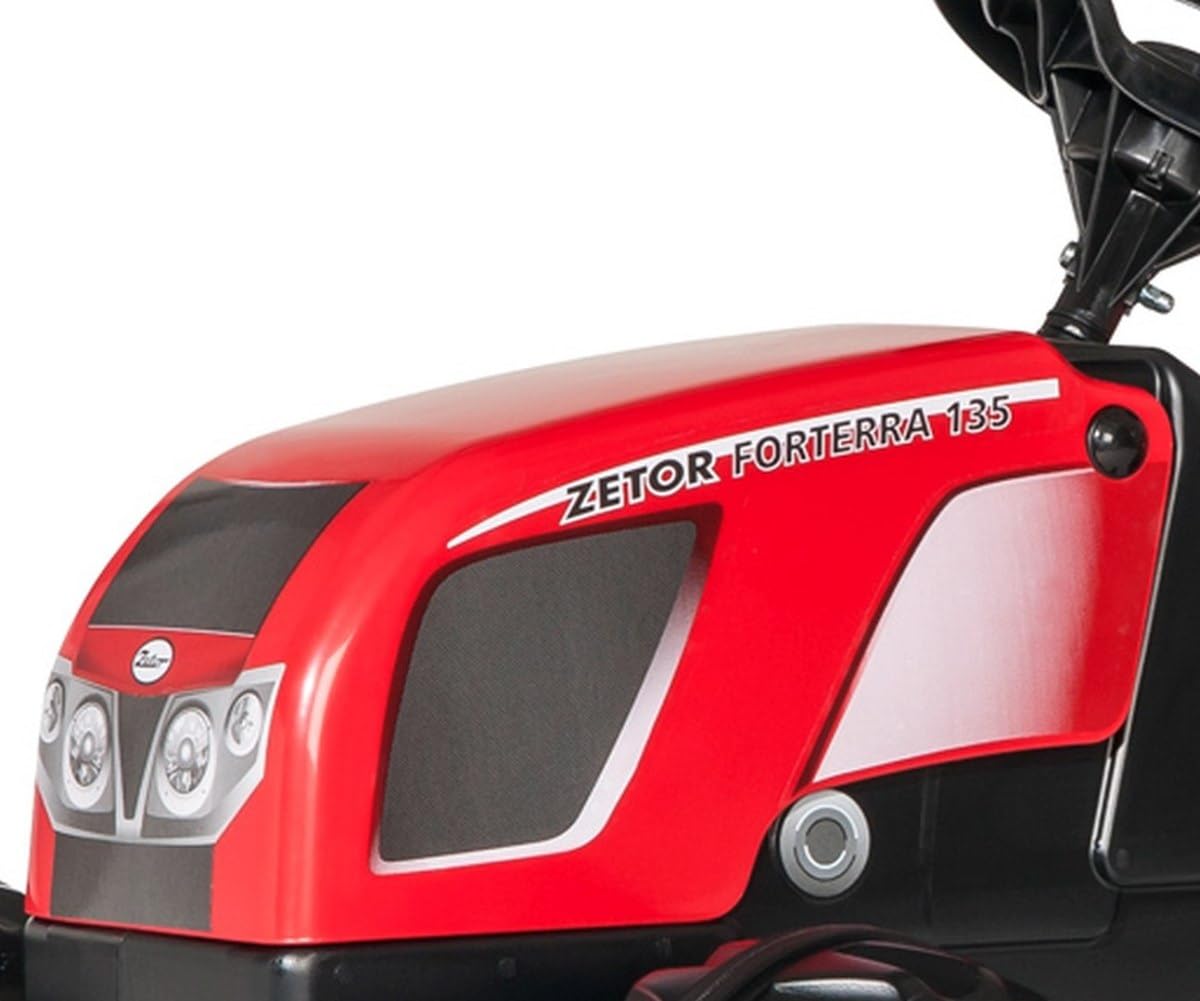 Rolly Toys rollyKid Zetor Forterra 135 traktor do pedałowania (dla dzieci w wieku od 2,5 do 5 lat, hak tylny) 012152