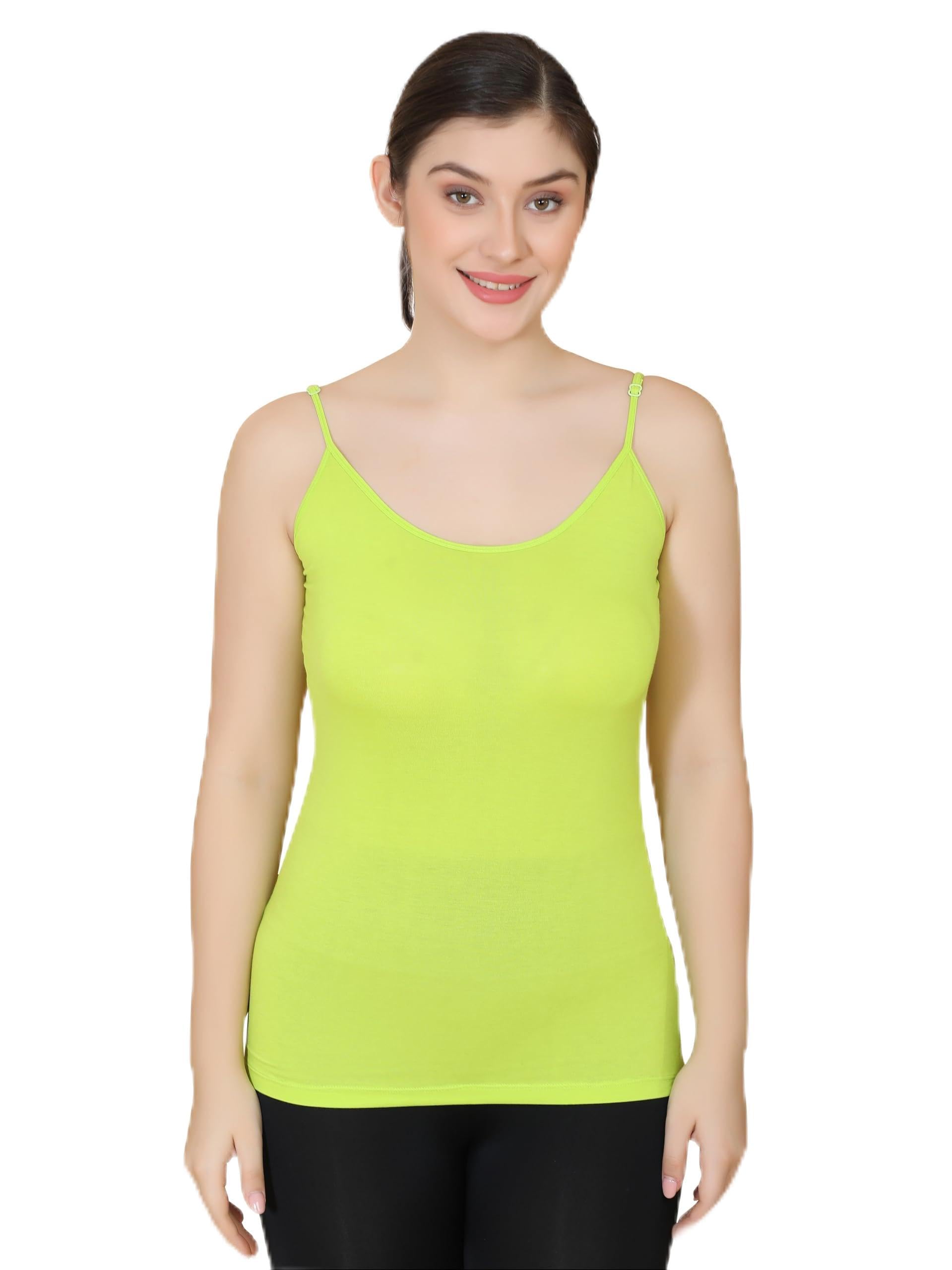 glamoras Women’s Bamboo Spandex Non-Padded Camisole Slip, Soft Breathable Fabric, Adjustable Shoulder Straps, Comfortable Everyday Innerwear & Loungewear-picture-15