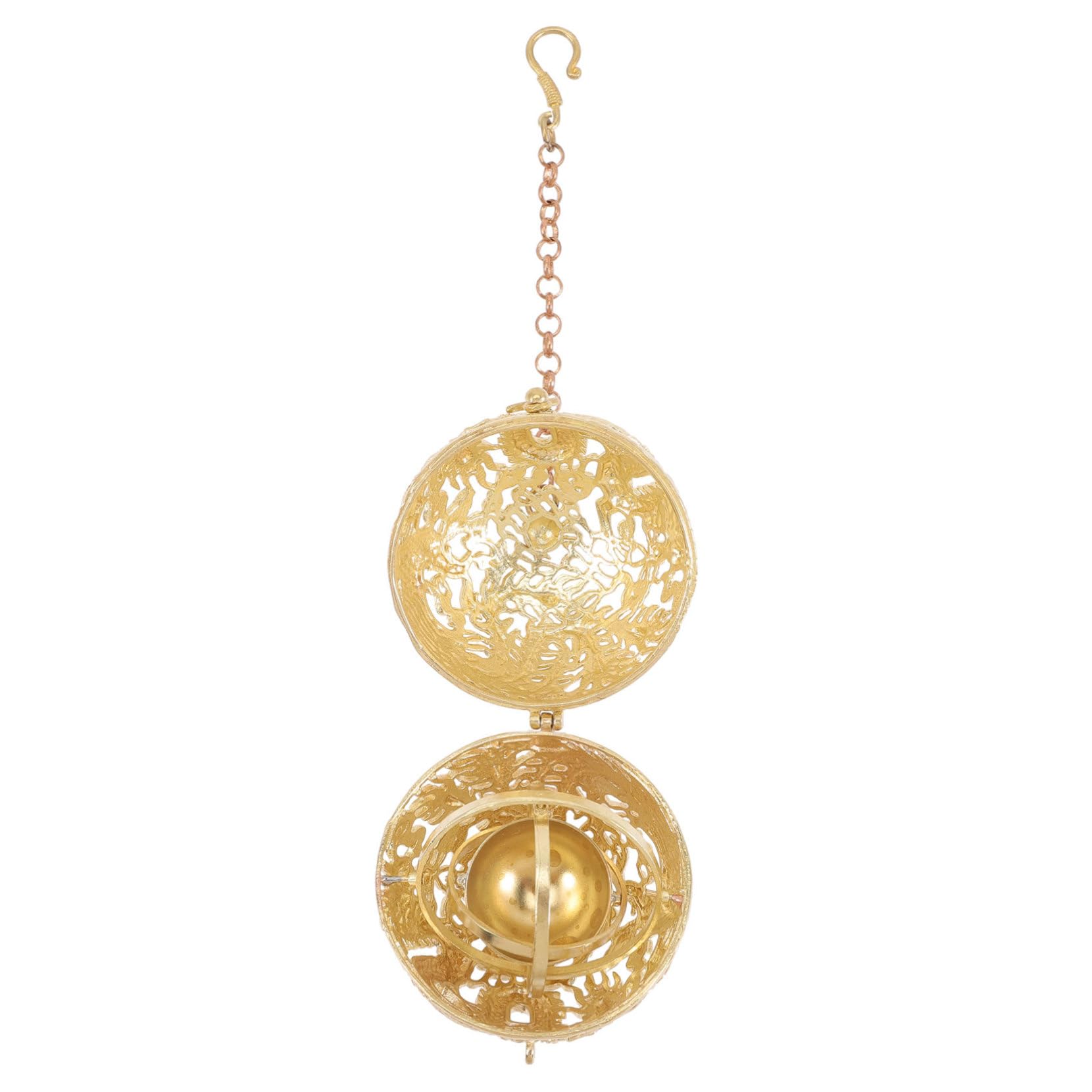 Alipis 4 Pz palla per aromaterapia collana di aromaterapia pendente della collana dell'aroma spalliera gemstone collane pendente per ia apribile ciondolo collana rame