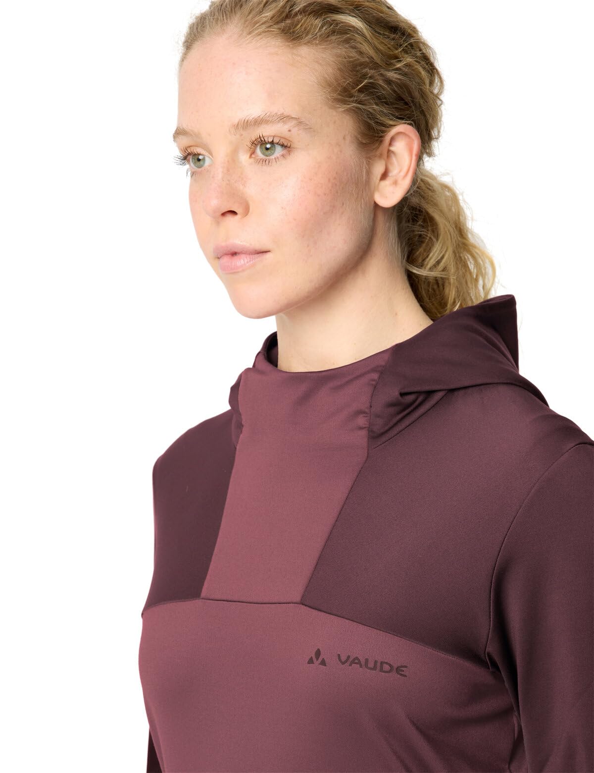VAUDE Sweat à Capuche Qimsa pour Femme - Chaud - pour Le Cyclisme - pour Les randonnées en VTT d'automne au Printemps - Col Haut