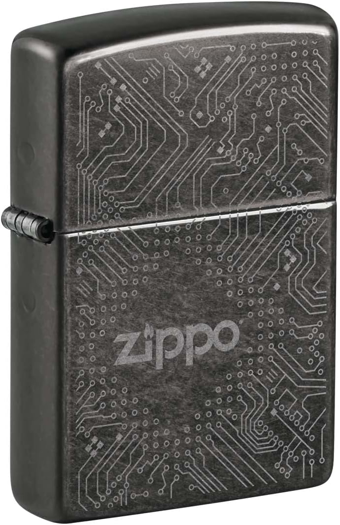 Zippo Lighter: Circuit Board Design - Gray Dusk 81320