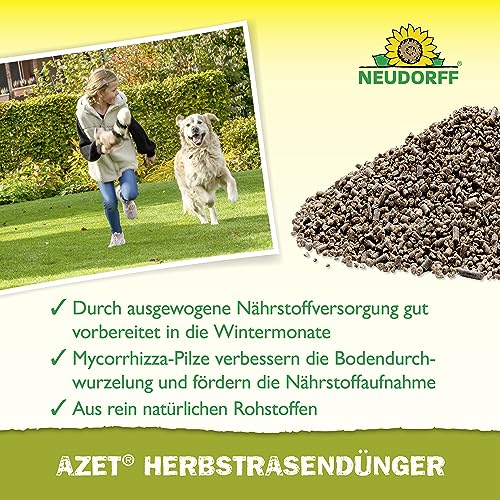 Neudorff Azet Herfstgazonmeststof - Organische biologische meststof voor 400 m² versterkt de vorsthardheid en zorgt voor een dicht, krachtig gazon in het voorjaar, 20 kg - Afbeelding 5