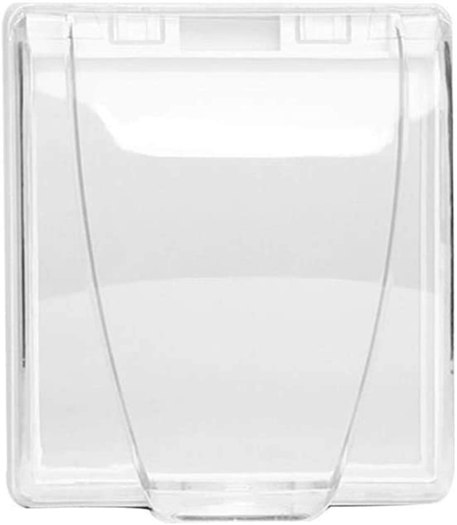 Socket Waterproof Box, 2 Pcs Universal Waterproof 86 Type Wall Socket Plate Panel Switch Box Cover Protector (Clear)