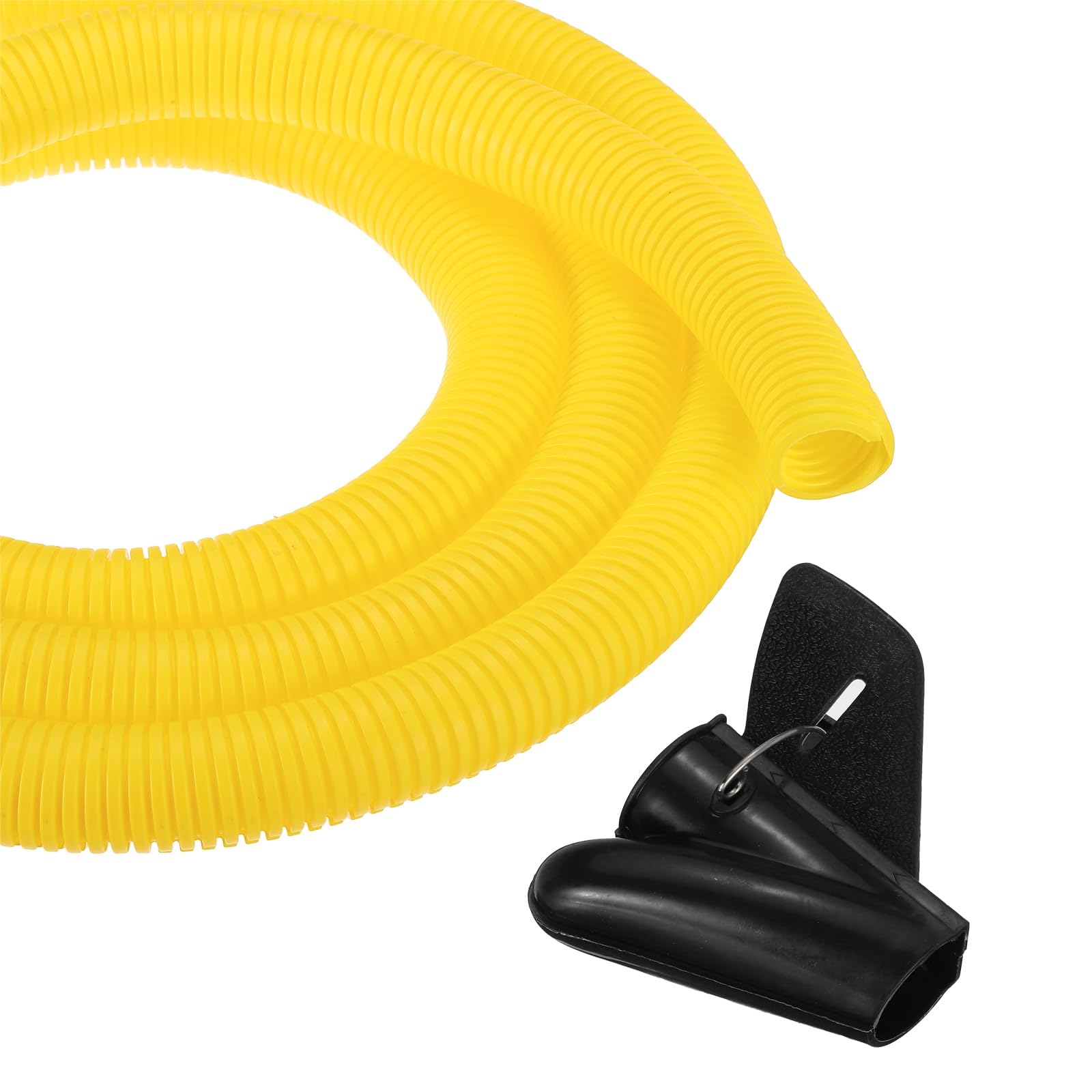 sourcing map 1 Inch 20ft Split Wire Loom Tubing, Flexible Cord Protectors with Installation Tool Cable Management Sleeve Conduits Cover for Office Home Electrical Automotive Wires, Yellow