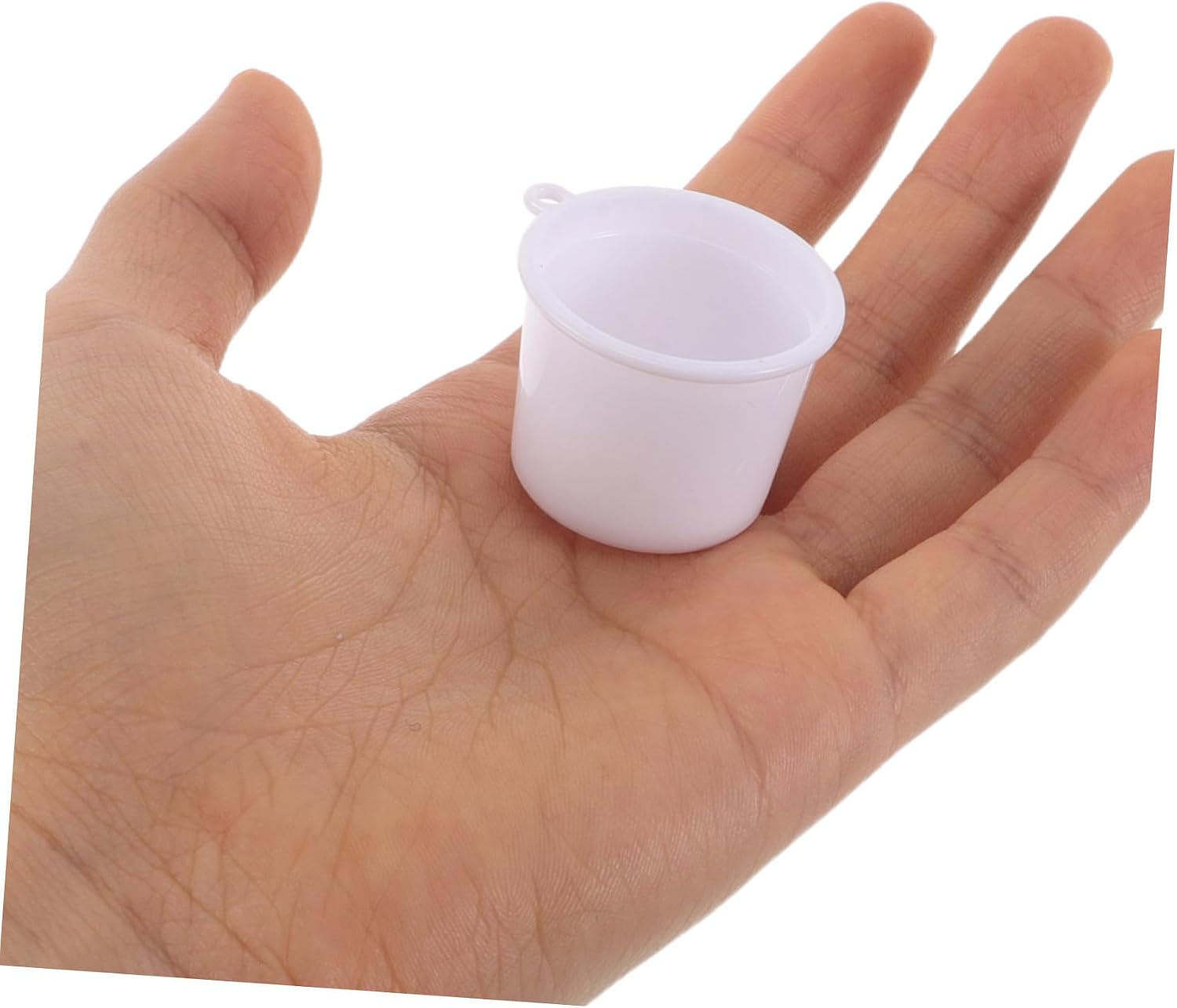 ERINGOGO 100 Sztuk Sztuk Miniaturowych Pojemników Lunch Do Domku dla Lalek Realistyczne Białe Naczynia Kuchenne Dekoracje Do Miniaturowych Scen Akcesoria Plastikowe Opakowania Jedzenie