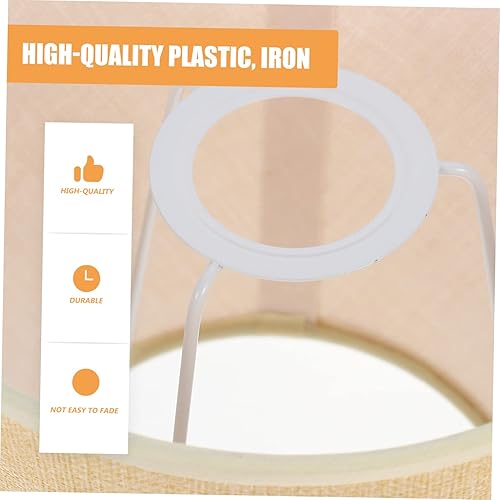 Vista 41 de GANAZONO Pantallas de lámpara de tambor – Pantalla de tela para lámpara de mesa/lámpara colgante de suelo, lino natural hecho a mano clásico moderno