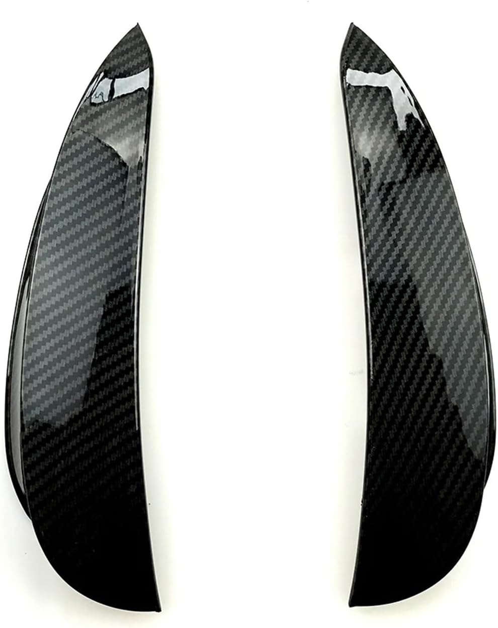 Car Front Bumper Spoiler For Mercedes For Benz E-Class W213 E43 E53 For AMG Front Bumper Side Spoiler Air Vent Wind Knife(Carbon Fiber)