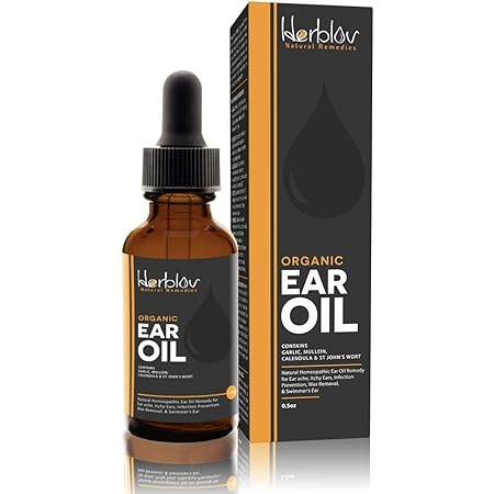 Amazon.com: Organic Ear Oil for Ear Infections - Natural Eardrops for