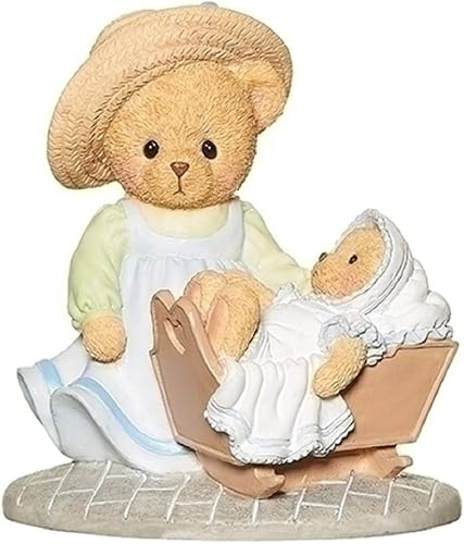 Roman 12470 Cherished Teddies Evelyn and Mia - Figura de madre y bebé, 3.75 pulgadas de altura