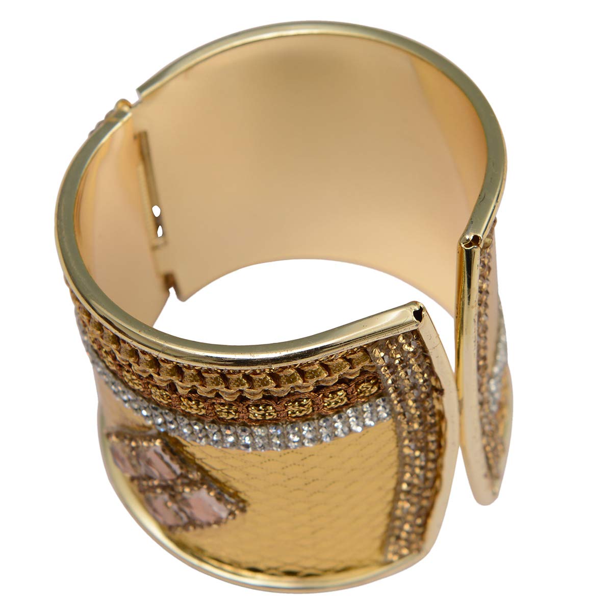 Silver Cuff Bangles Set of 2 - Adjustable Bracelet Jewelry