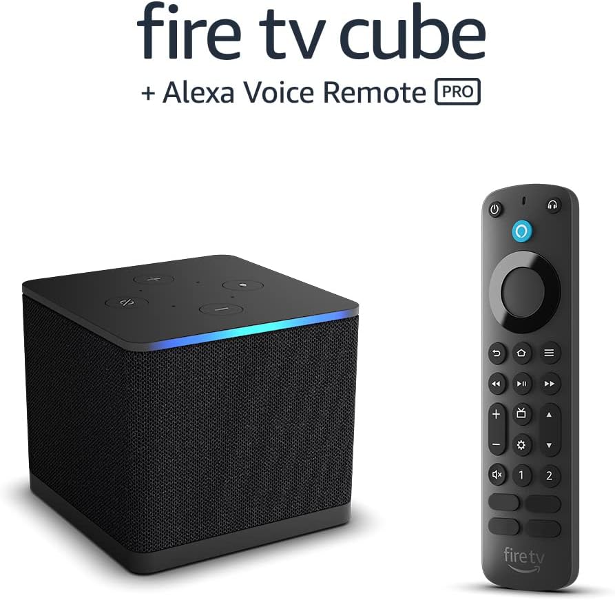 Fire TV Cube with Alexa Voice Remote Pro