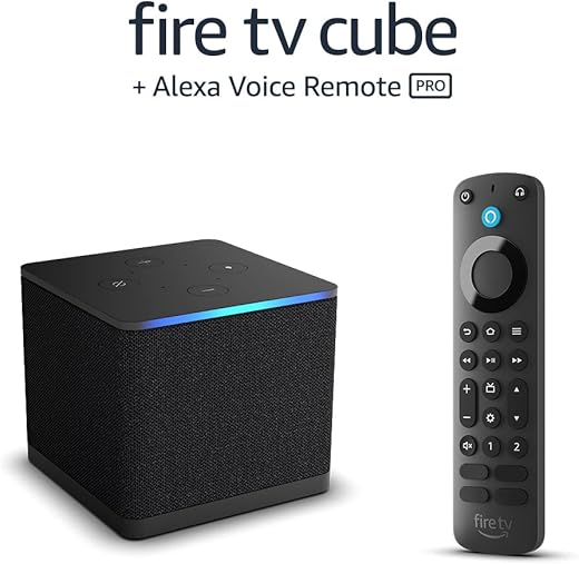 Alexa-Enabled Fire TV Cube with Pro Voice Remote