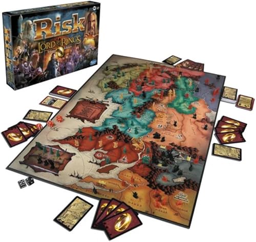 Miniatura 3 de Hasbro Gaming Risk: The Lord of the Rings Trilogy Edition - Juegos de mesa familiares de estrategia, de 10 años en adelante, para 2-4 jugadores