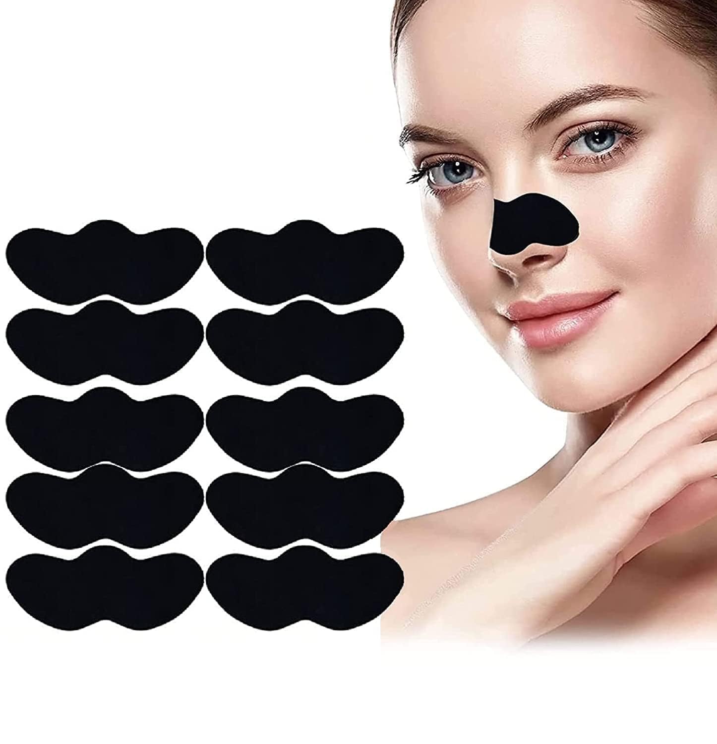 Charcoal Nose Strips for Blackhead Removal, 10 Peel-Off Pore Cleansing Patches for Women & Men, Deep Cleaning Nose Stickers for Clear Skin & Oil Control-image-28