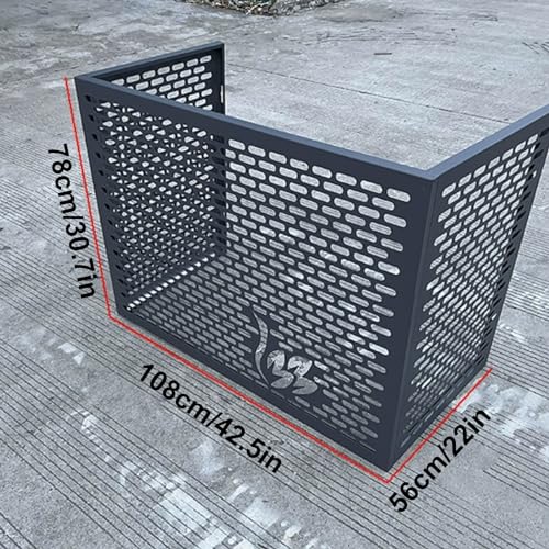 Cache climatiseur extérieur aluminium structure premium pour mini-split