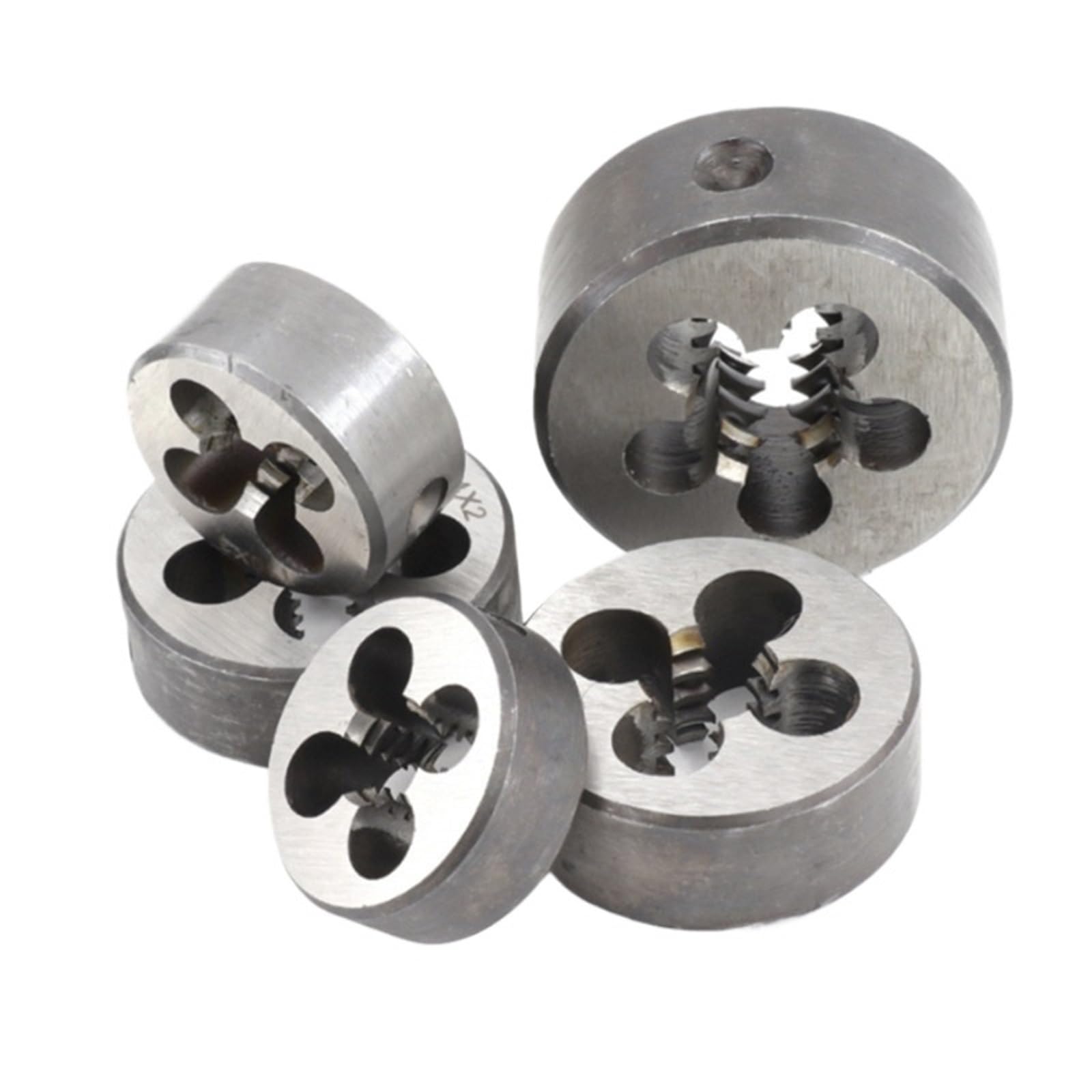 Filiere per riparazione filetti Filiera trapezoidale da 30° Filiera HSS destra TR TR8-TR32, utilizzata come utensile da tornio for il taglio e la maschiatura di filetti esterni in metallo(TR8x3.0)