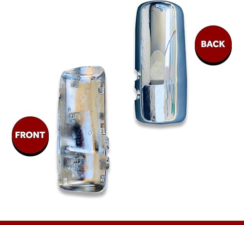 Compatible con Kenworth Truck T680 T880 Cubierta de espejo cromada lado izquierdo 2013 a 2020