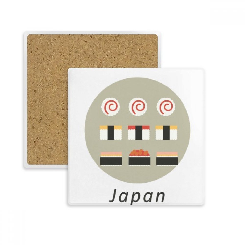 Sushi dessous de verre en pierre locale japonaise pour vos soirées japonaises entre amis
