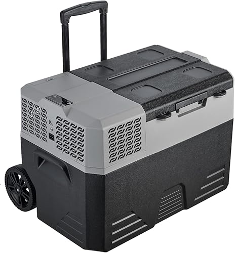 Portable Electric Cooler for Car Refrigerator 1224V DC and 100-240V AC Mini Freezer Fridge for RV, Boat, Camping (42 Liter)