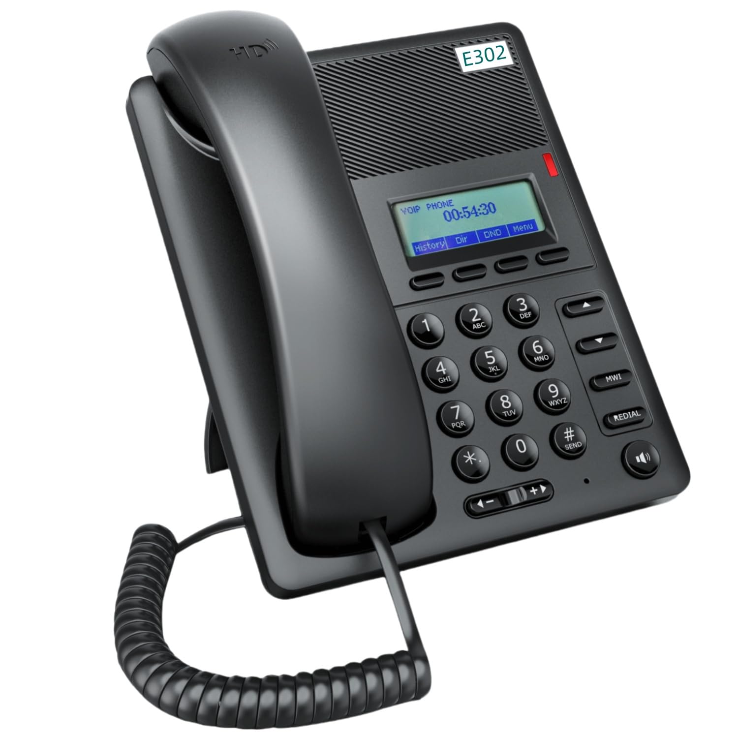 Fanvil E302 IP Phone Professional SIP VoIP Business Office Desktop Phone, Supporting high-Definition Voice, Dual SIP Servers, PoE Power Supply, and multilingual Display