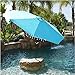 BELLRINO DECOR Replacement LAKE BLUE STRONG & THICK Umbrella Canopy for 9ft 6 Ribs Lake Blue (Canopy Only) (Lake Blue 96)