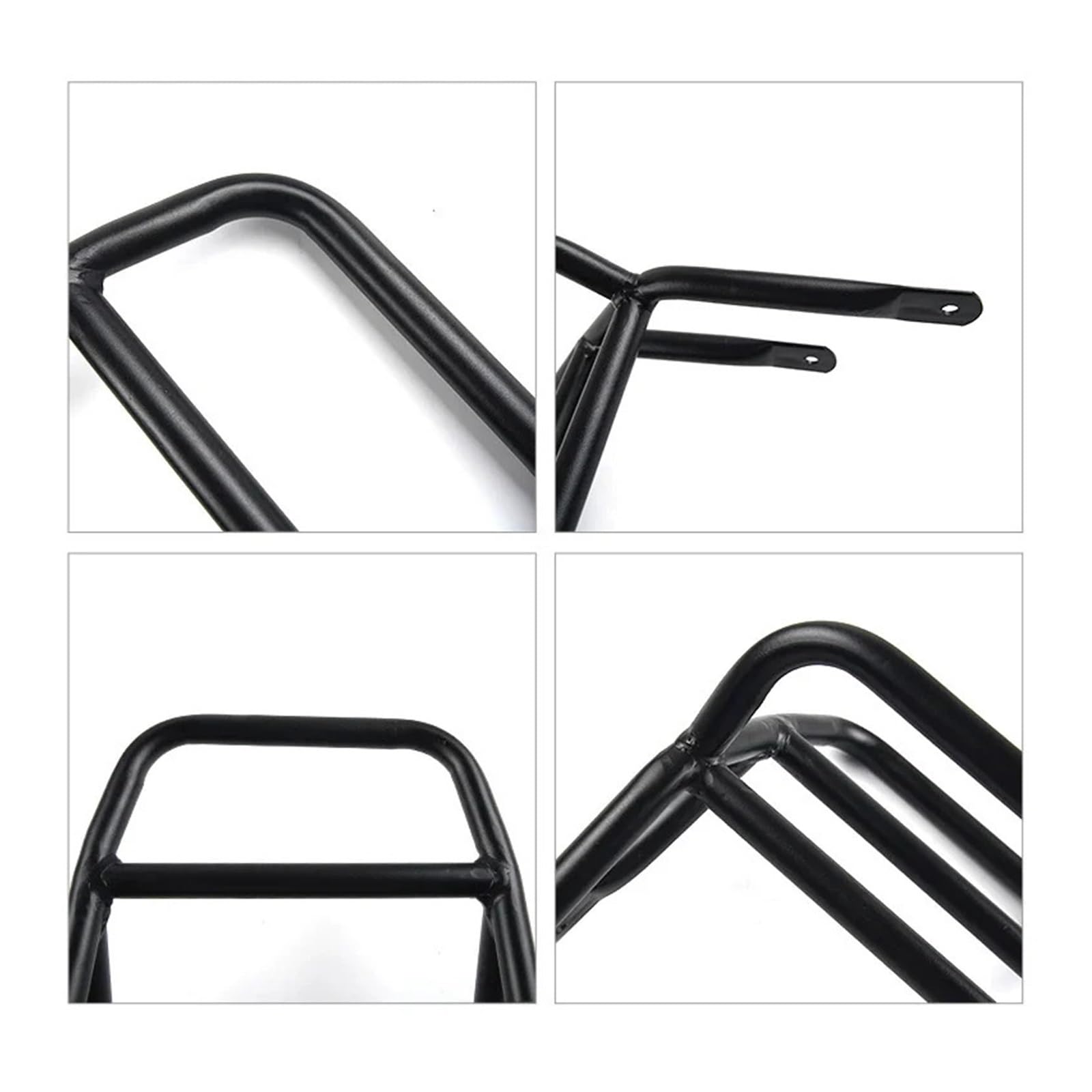 Soporte for portaequipajes Delantero de Motocicleta de Hierro Negro | For CT125 Hunter Cub Trail 125, construcción de hierro, soporte de montaje de maleta estable