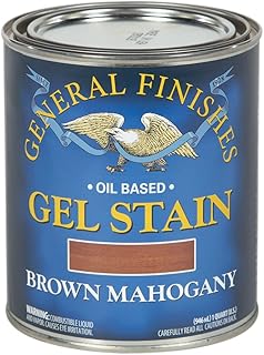 Oil Base Gel Stain, 1 Quart, Brown Mahogany