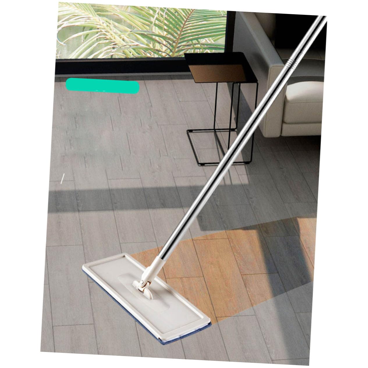 Fregona Plana con Cubo Escurridor Mopas Microfibra Reutilizables Mopa para Polvo y Suciedad Herramienta Limpieza Hogar Fácil Almacenamiento y Uso
