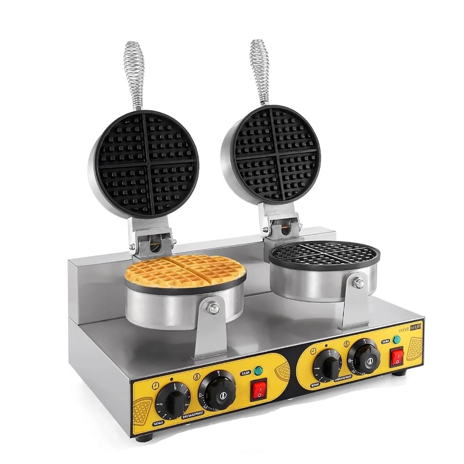 Gofrownica, komercyjna gofrownica, elektryczna maszyna do robienia gofrów o mocy 1200 W, elektryczna gofrownica do stoisk z jedzeniem na przyjęcia restauracyjne