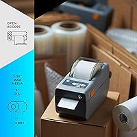 Vista 3 de Zebra ZD41022-D01000EZ - Impresora térmica directa de escritorio, ancho de impresión de 2 pulgadas, conectividad USB ZD41022-D01000EZ (renovado)