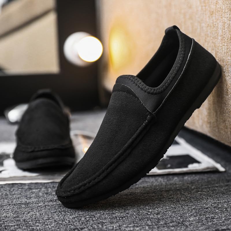 Men's Loafers Shoes Round Toe PU Leather Solid Color Loafer Shoes Flexible Comfortable Anti-Slip Prom Walking Slip-on4
