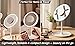 ZMARJ ARTLOGO Magnifying Mirror 5X–Portable Makeup Mirror with Aluminum Lens–USB Powered–Clear HD Reflection for Beauty, Skincare & Grooming–Perfect for Home,Travel & Professional Use